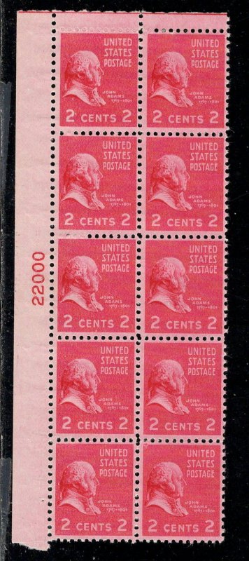 UNITED STATES SC# 806 PB/10 F/MNH