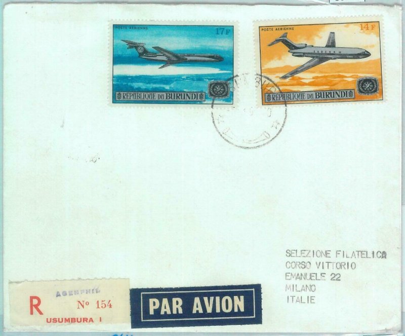 86150  -  BURUNDI  - Postal History -  FDC COVER 1987 airplanes AVIATION