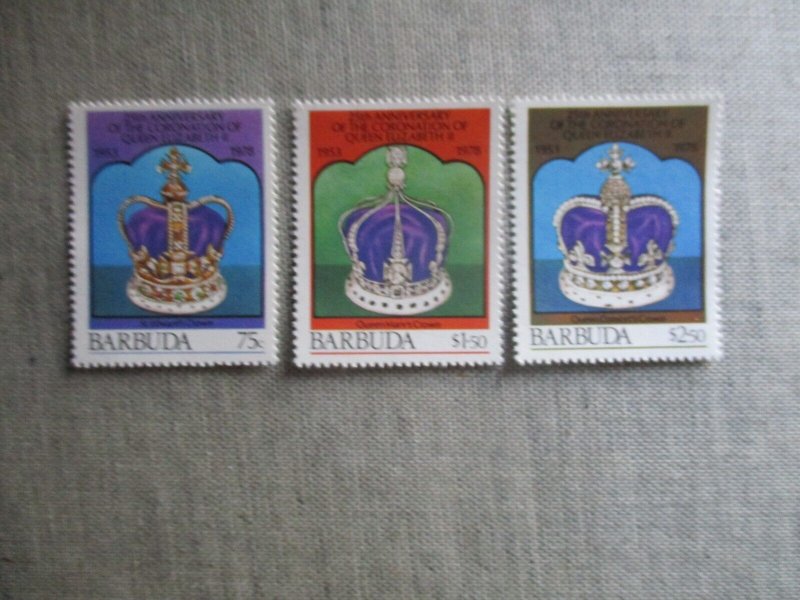 Barbuda, Scott# 345-347, MNH