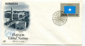 United Nations #411 20c Flag Series 1983, Somalia, ArtCraft, FDC