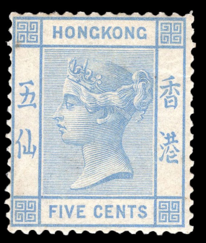 MOMEN: HONG KONG SG #29 1880 CROWN CC UNUSED £800 LOT #64916