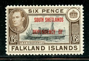 Falkland Islands South Shetland Dependencies# 5L6, Mint Hinge. CV $ 19.00