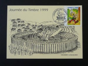 railroads rotunda for trains local FDC card France stamp day 1999