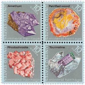 1974 10c Mineral Heritage, Block of 4 Scott 1538-41 Mint F/VF NH