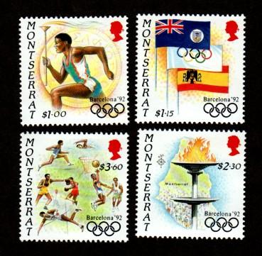 Montserrat 795-798 Mint NH MNH Barcelona 92 Olympics!