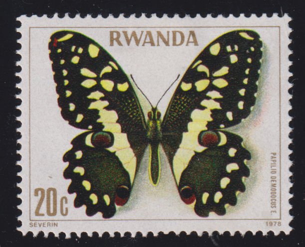 Rwanda 905 Papilio Demodocus 1979