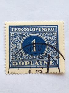 Czechoslovakia - 1928 – Single Postage Due Stamp – SC# J65 - Used
