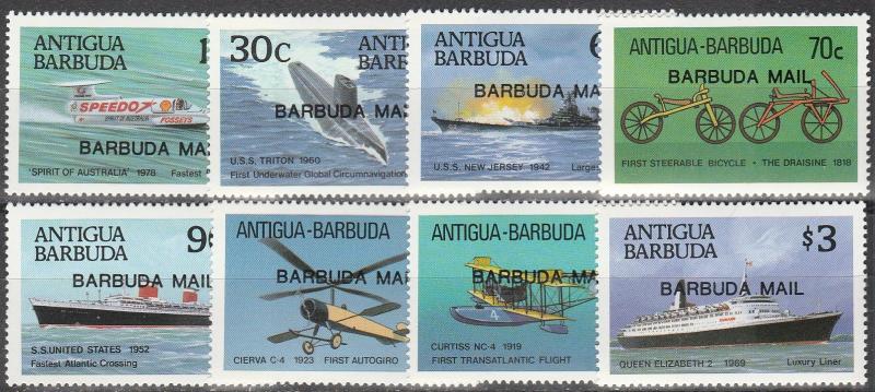 Barbuda #867, 869, 871-6 MNH  CV $77.00 (S8859)