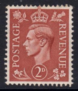 GB KGVI 1950 2d Pale Red-Brown SG506 Mint Hinged