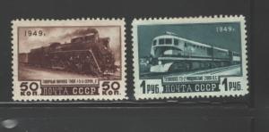 RUSSIA 1948 TRAINS #1413 & #1414  MH $39.00