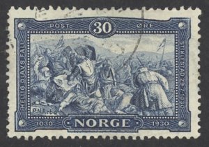 Norway Sc# 153 Used (b) 1930 30o King Olaf Haraldsson