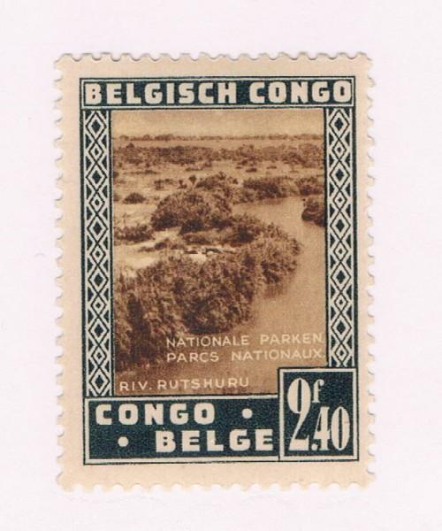 Belgian Congo  #169 NH Rutshuru River (B0233)