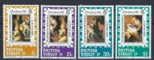 British Virgin Is 417-20 MNH 1981 Christmas