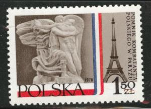 Poland Scott 2300 MNH** 1978 Eiffel Tower paris