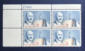 Scott #C69 - 8c Airmail -  Robert Goddard - Plate Block MNH