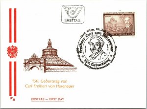 Austria 1994 FDC - 150th Birthday of Carl Freiherr von Hasenauer - F13283