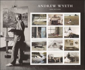 ​(s) USA Sc#5212 Andrew Wyeth Full Sheet of 12 forever stamps MNH