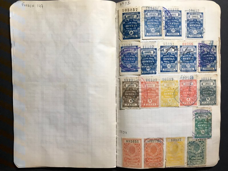 Argentina Revenue Stamps Mint/Used 1884-1912 (1100 Stamps)