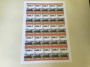 Nevis Q.R. Class PB-15 Railway Locomotive Train MNH full  stamps sheet 49520