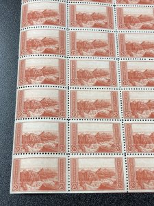 US 741 Grand Canyon 2Cents Sheet Of 50 Mint Never Hinged Very Fine