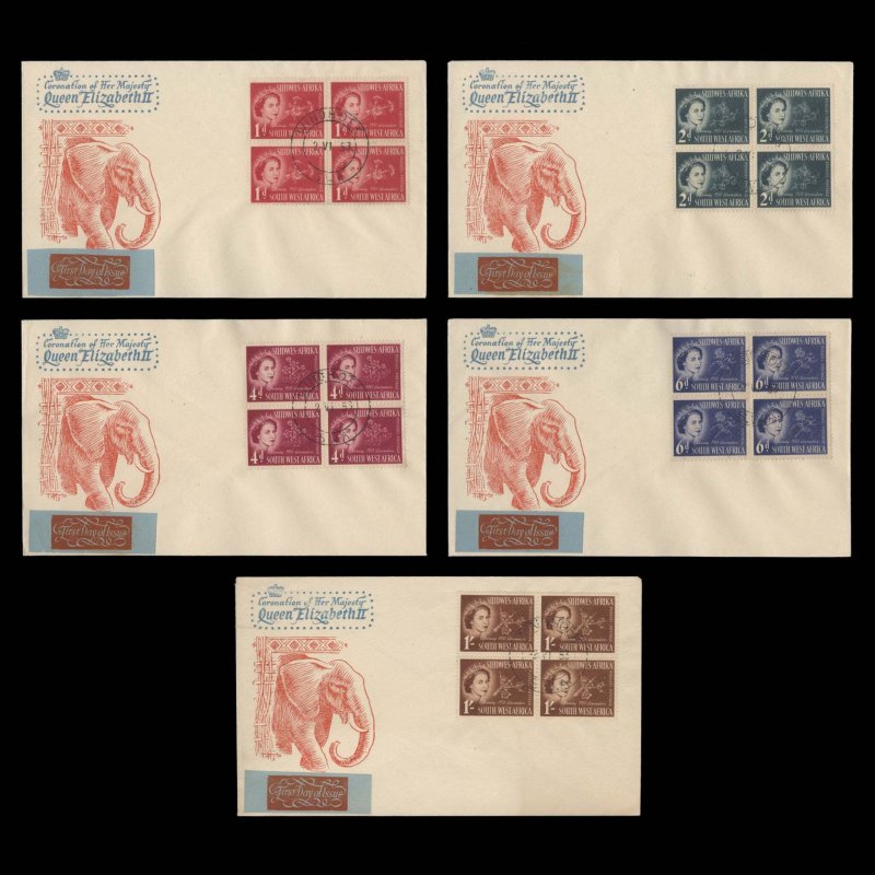 South West Africa 1953 Coronation first day cover, WINDHOEK ✔️