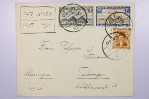 Egypt 1938 Airmail Cover to Germany - L40363