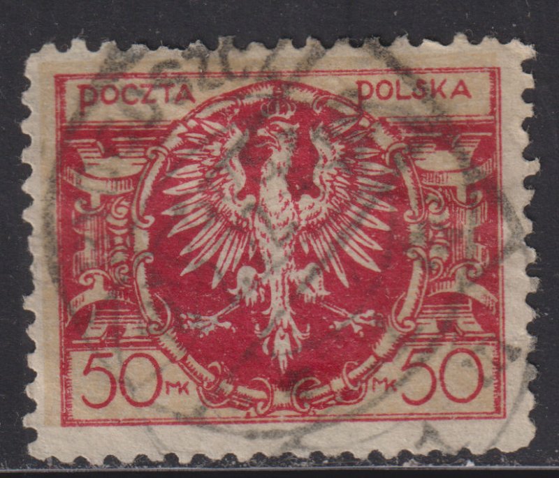 Poland 164 Polish Eagle 50MK 1921