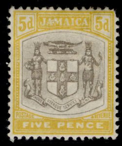 JAMAICA EDVII SG43, 5d grey & orange-yellow, M MINT. Cat £65.