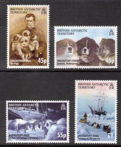 BRITISH ANTARCTIC 2005 Shackleton's Dogs; Scott 361-64, SG 407-10; MNH