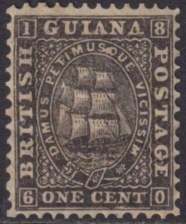 British Guiana 1866 SC 45 Mint