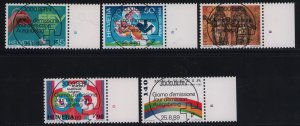 Switzerland 851-855 used stamps superb cancels