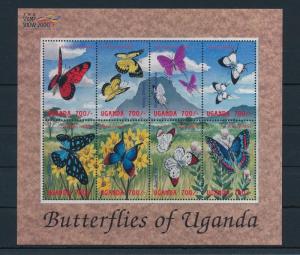 [26251] Uganda 2000  Butterflies MNH