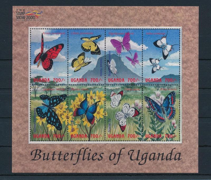 [26251] Uganda 2000  Butterflies MNH