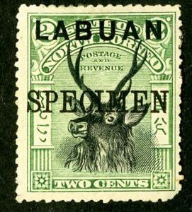 Labuan Stamps # 2c specimen VF OG HINGED