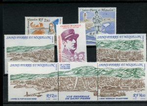 ? #550, 549, 552a, 546,   Cat$13.50 ST PIERRE & MIQUELON MNH stamps