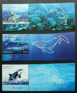 *FREE SHIP Malaysia Endangered Marine Life 2015 Ocean Whale (stamp plate) MNH