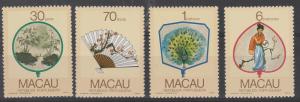 MACAU 1987 FANS SET MNH **