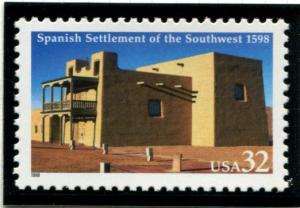 3220 US 32c Spanish Settlement of the SW, MNH