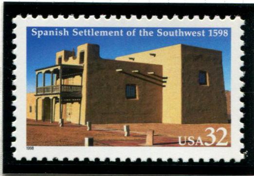 3220 US 32c Spanish Settlement of the SW, MNH