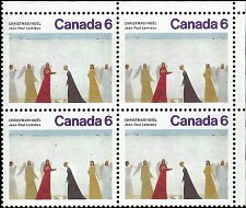 CANADA   #650 MNH UPPER RIGHT PLATE BLOCK  (2-2)