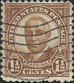 # 684 Used Brown Warren G. Harding