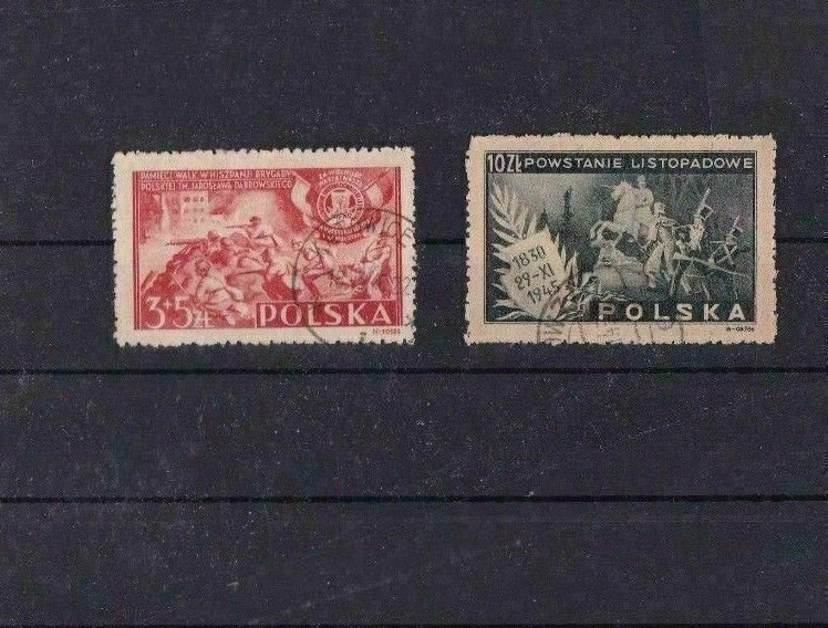 POLAND STAMPS ON 3 STOCK CARDS REF R764