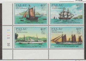 Palau Scott #54a Stamps - Mint NH Plate Block