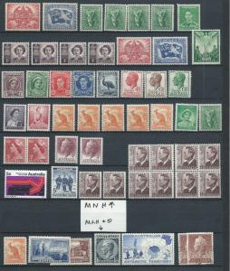 Australia odds and ends, mostly MNH