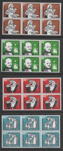 Germany B350-3 MNH cpl set x 6, f-vf, see desc. 2020 CV$ 88.80