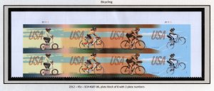 SC# 4687-4690 - (45c) - Bicycling - MNH Plate Block of 8