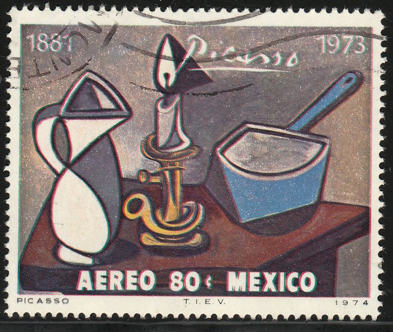 MEXICO C428 In Memoriam Pablo Picasso - painter sculptor USED. F-VF. (1300)