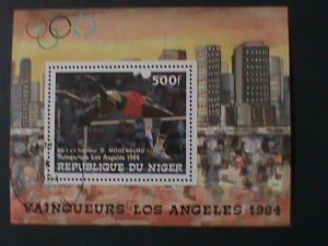 ​NIGER-1984-OLYMPIC GAMES LOSANGELES'84 CTO S/S VF WE SHIP TO WORLDWIDE