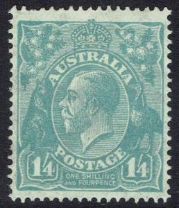 AUSTRALIA 1926 KGV 1/4 SMALL MULTI WMK  PERF 14 