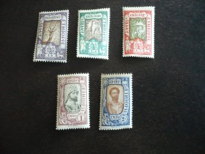 Stamps - Ethiopia - Scott# 120-124 - Mint Never Hinged Part Set of 5 Stamps